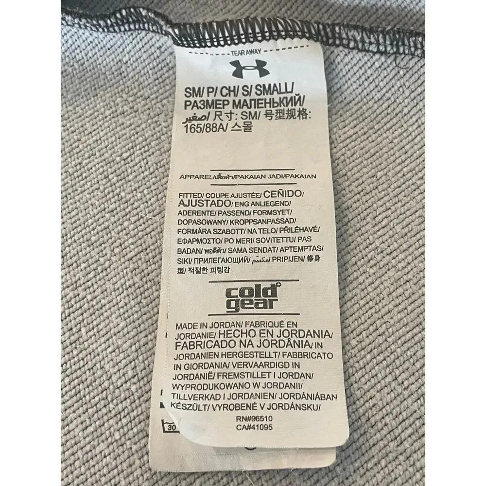 Under Armour  ColdGear ladies hoodie gray fitted design fullzip SM - Picture 4 of 10